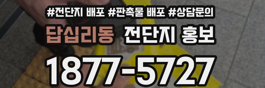 답십리동 전단지 홍보