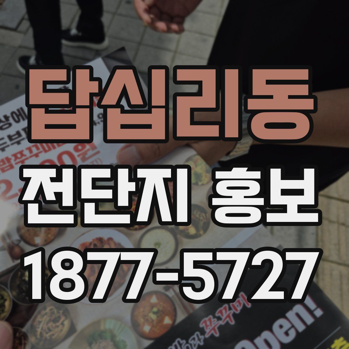 답십리동 전단지 홍보