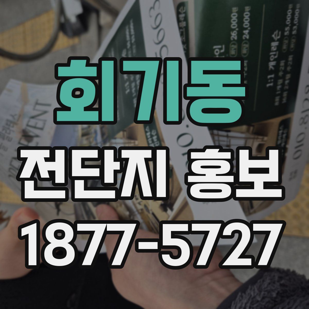 회기동 전단지 홍보