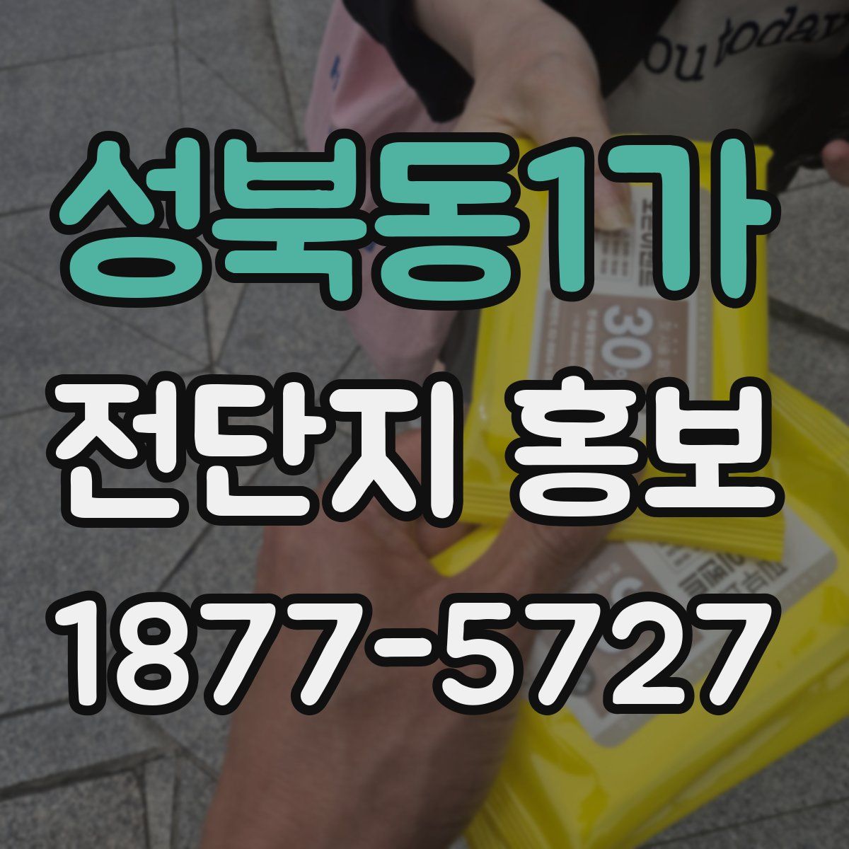 성북동1가 전단지 홍보