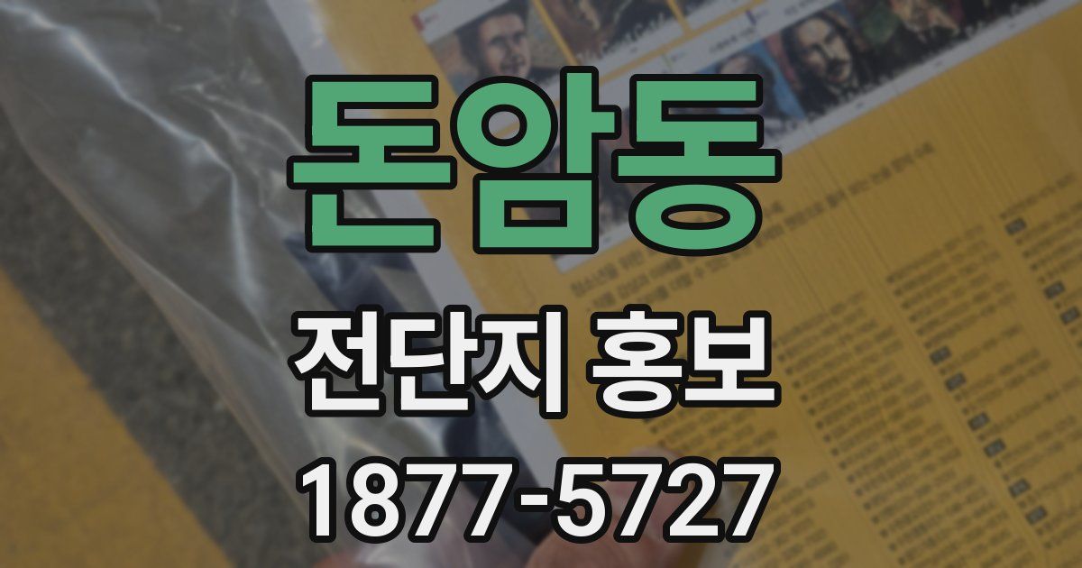 돈암동 전단지 홍보