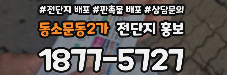 동소문동2가 전단지 홍보