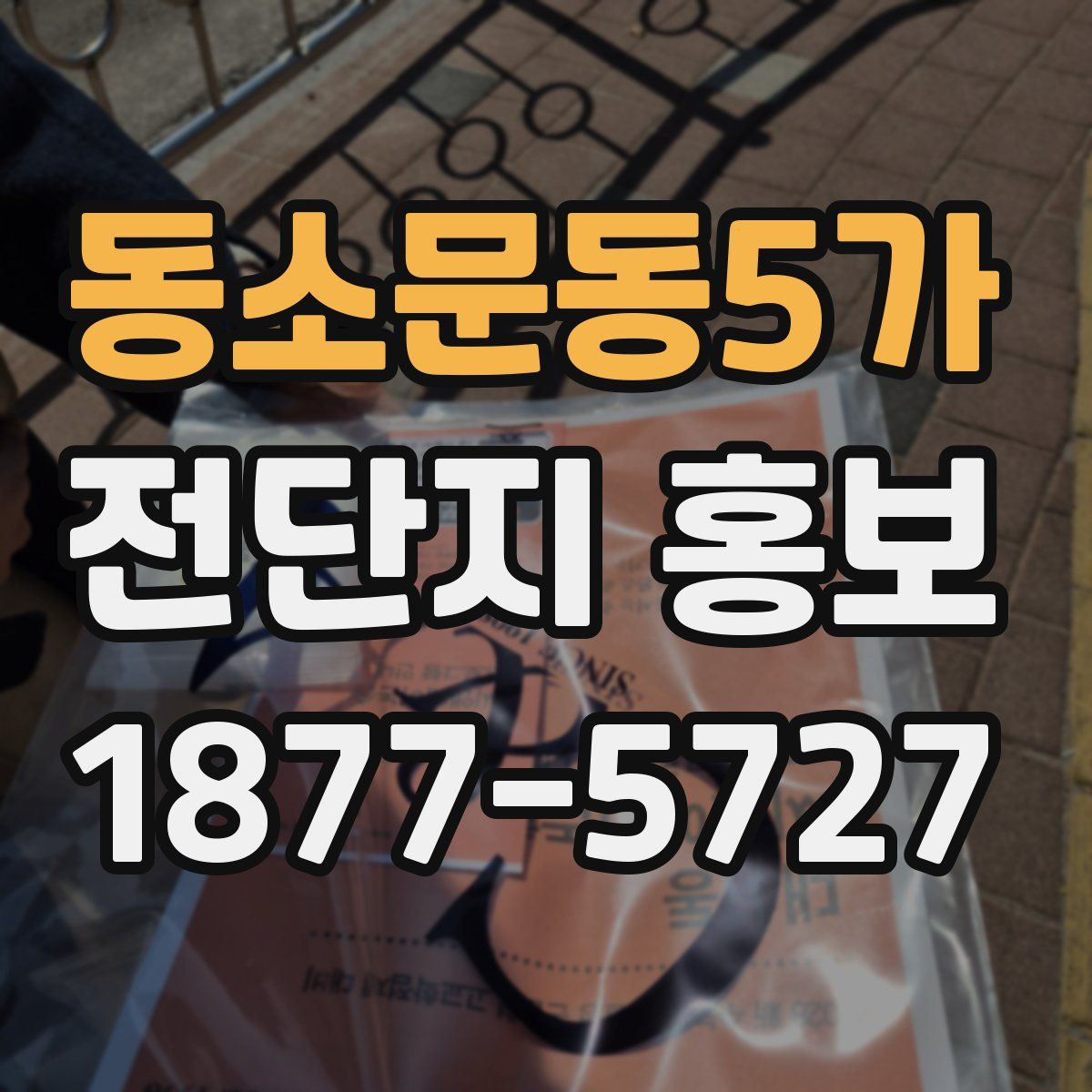 동소문동5가 전단지 홍보