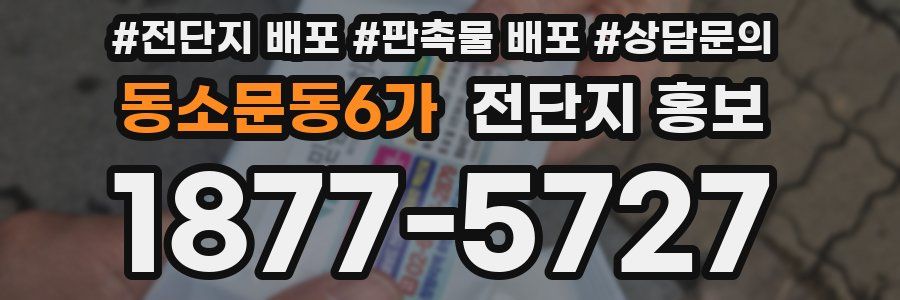 동소문동6가 전단지 홍보