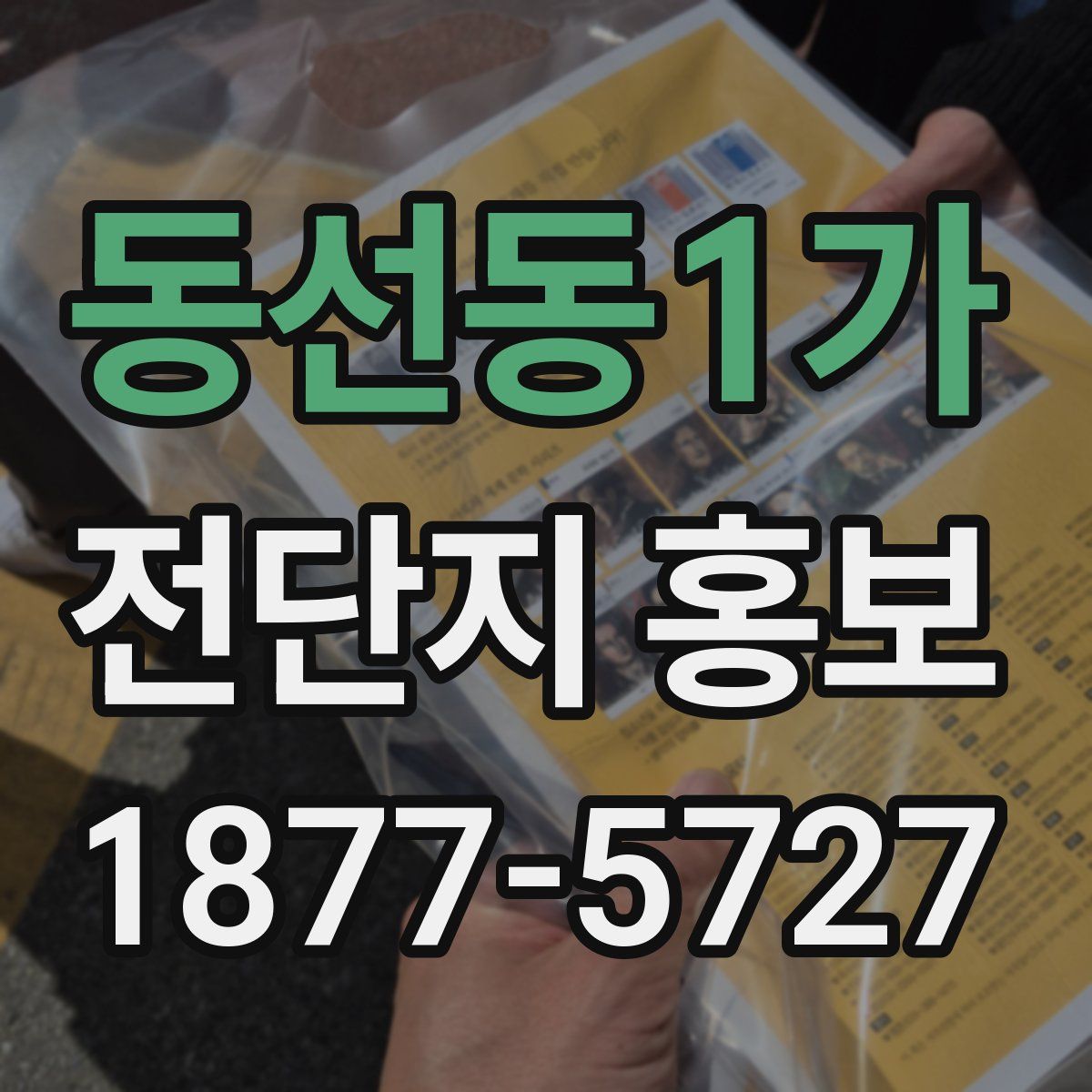 동선동1가 전단지 홍보