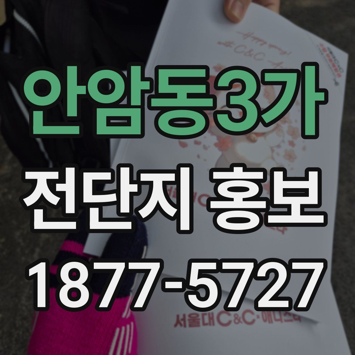 안암동3가 전단지 홍보