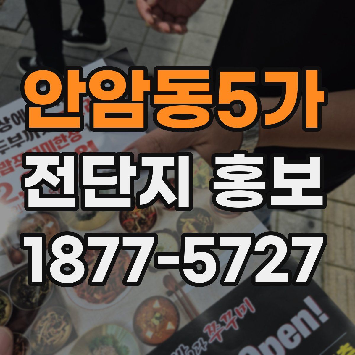 안암동5가 전단지 홍보