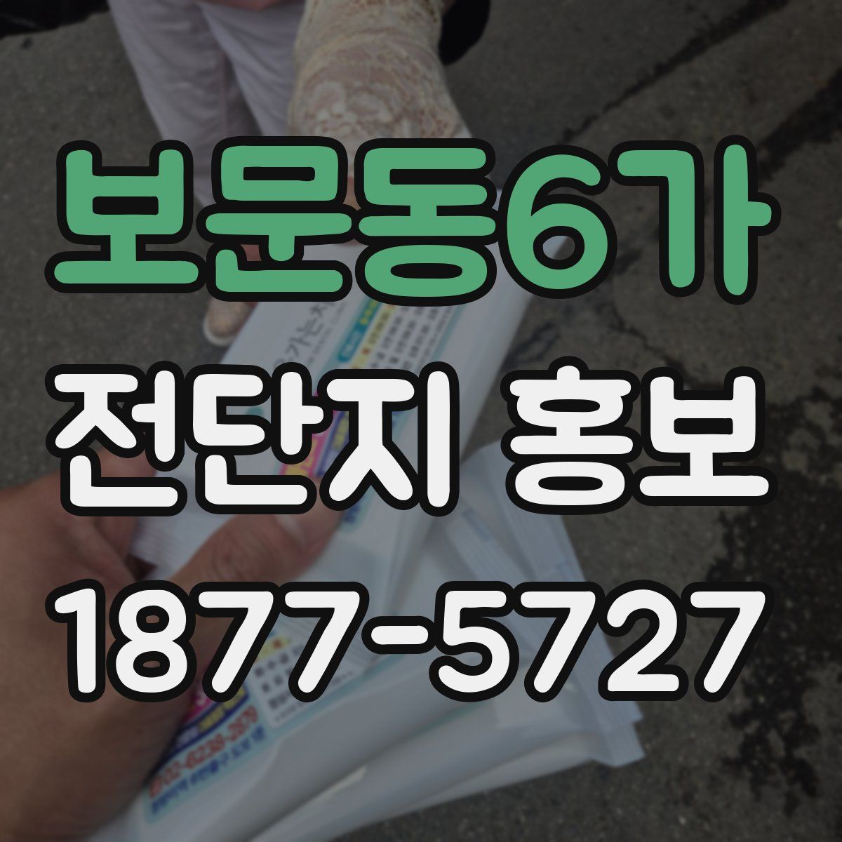보문동6가 전단지 홍보