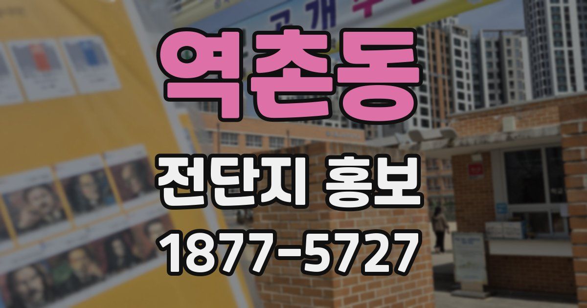 역촌동 전단지 홍보