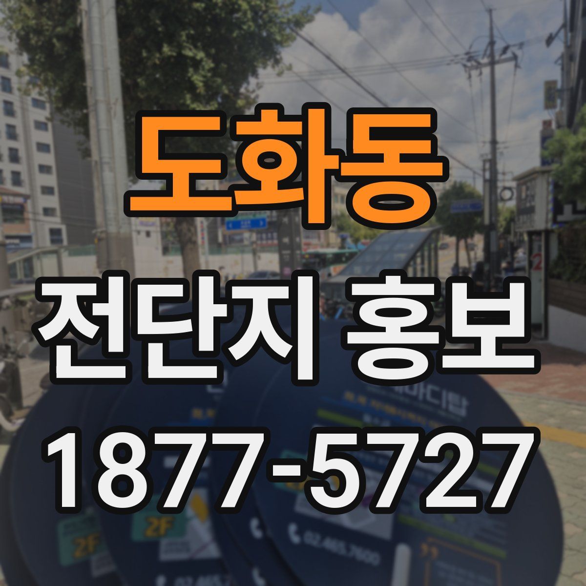 도화동 전단지 홍보