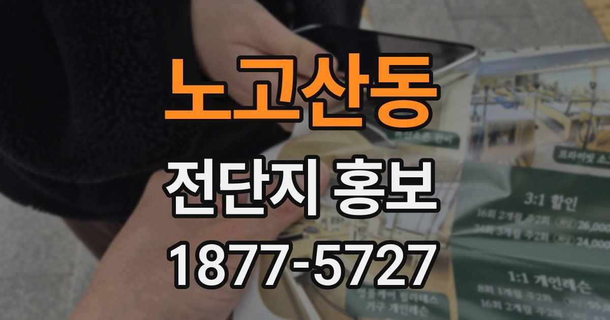 노고산동 전단지 홍보