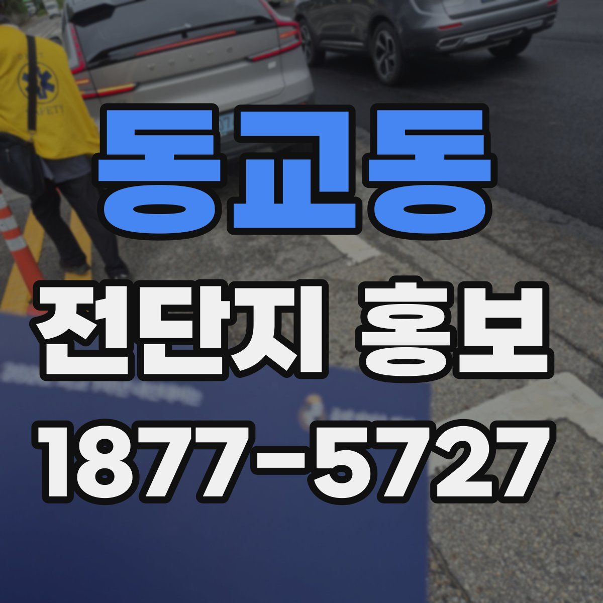 동교동 전단지 홍보