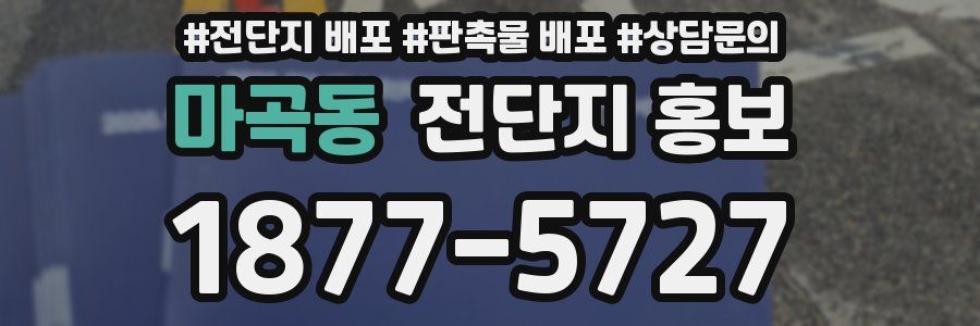 마곡동 전단지 홍보