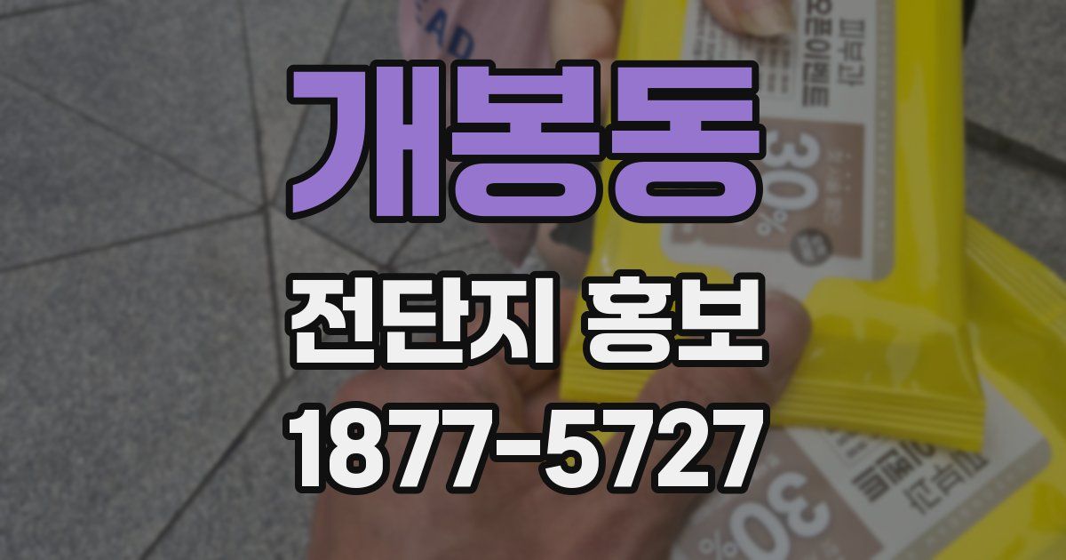 개봉동 전단지 홍보