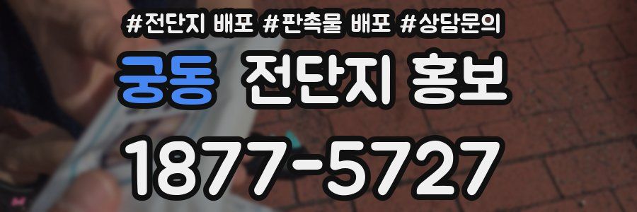 궁동 전단지 홍보