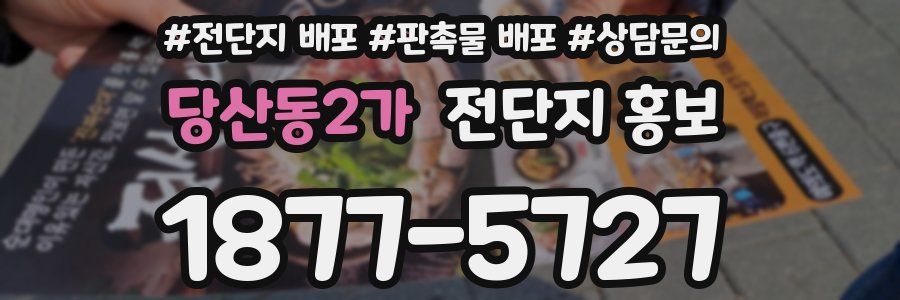 당산동2가 전단지 홍보