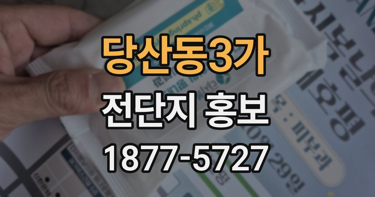당산동3가 전단지 홍보