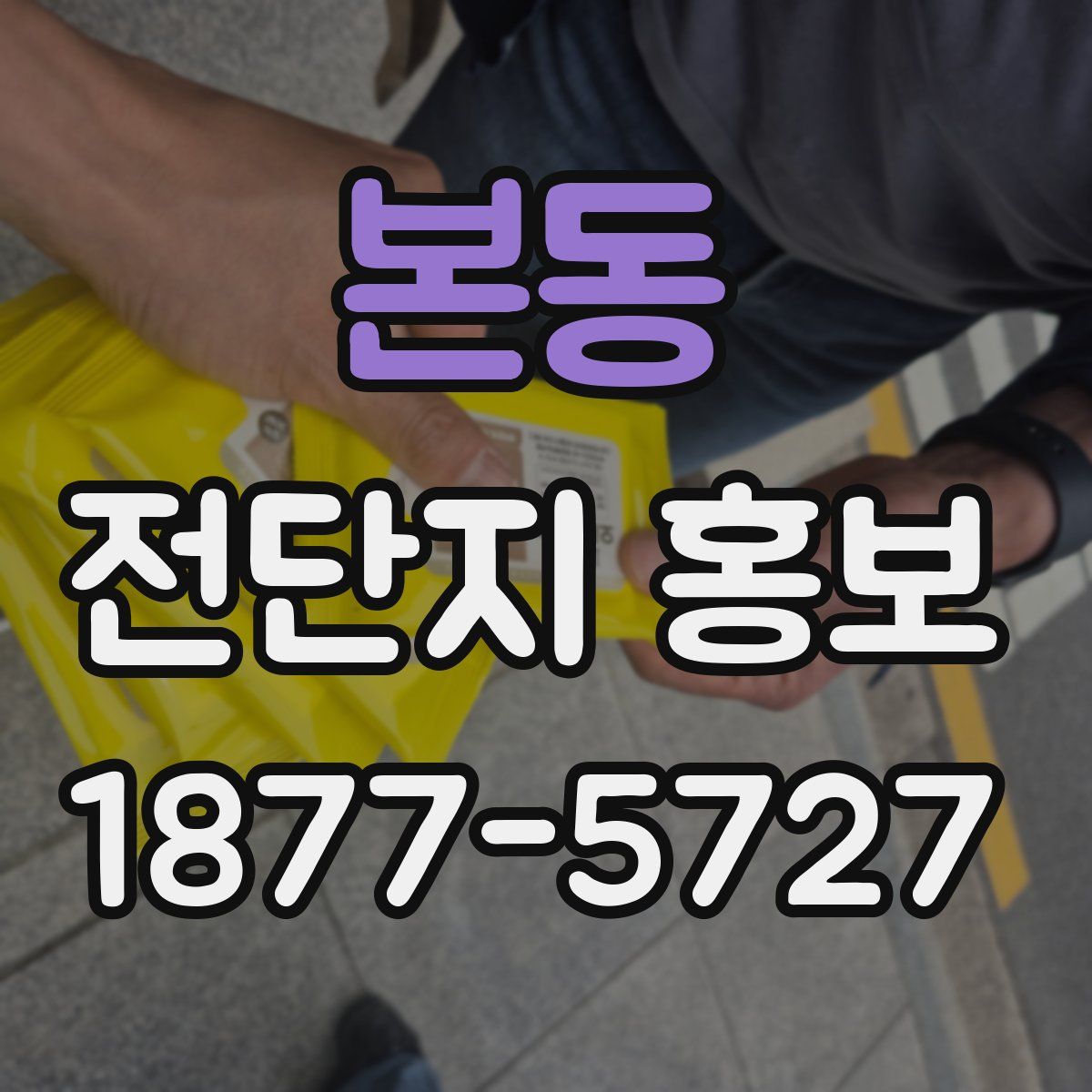 본동 전단지 홍보