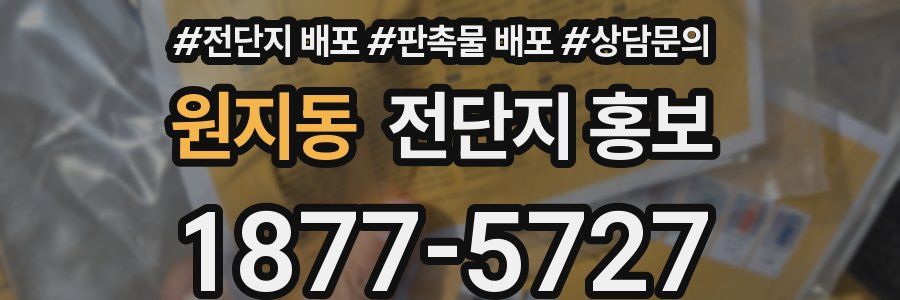 원지동 전단지 홍보