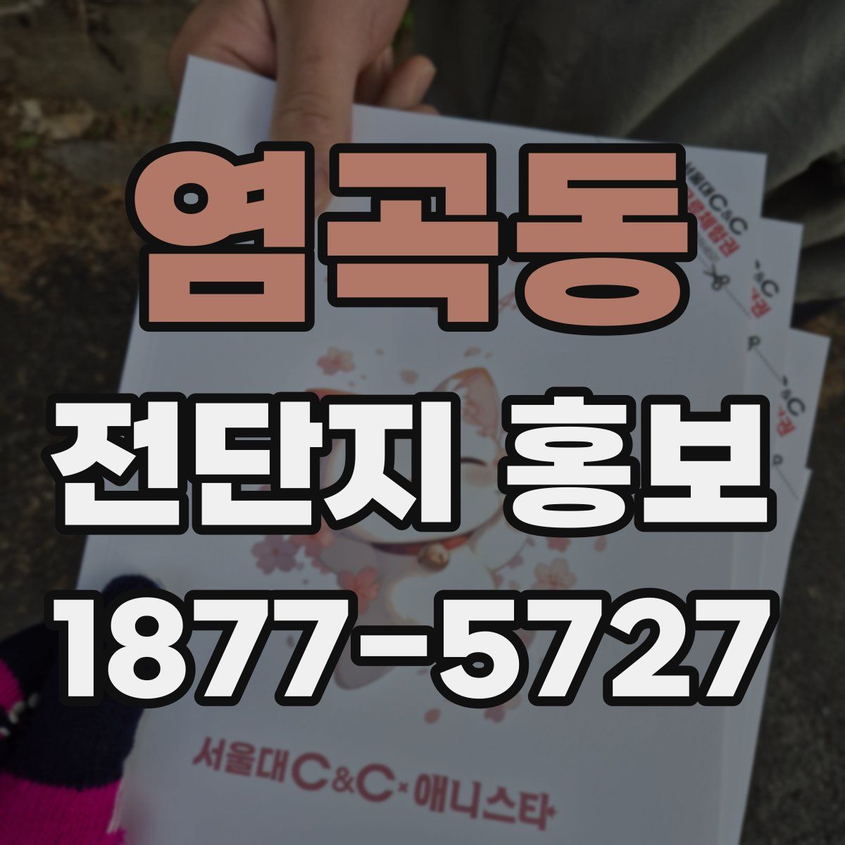 염곡동 전단지 홍보