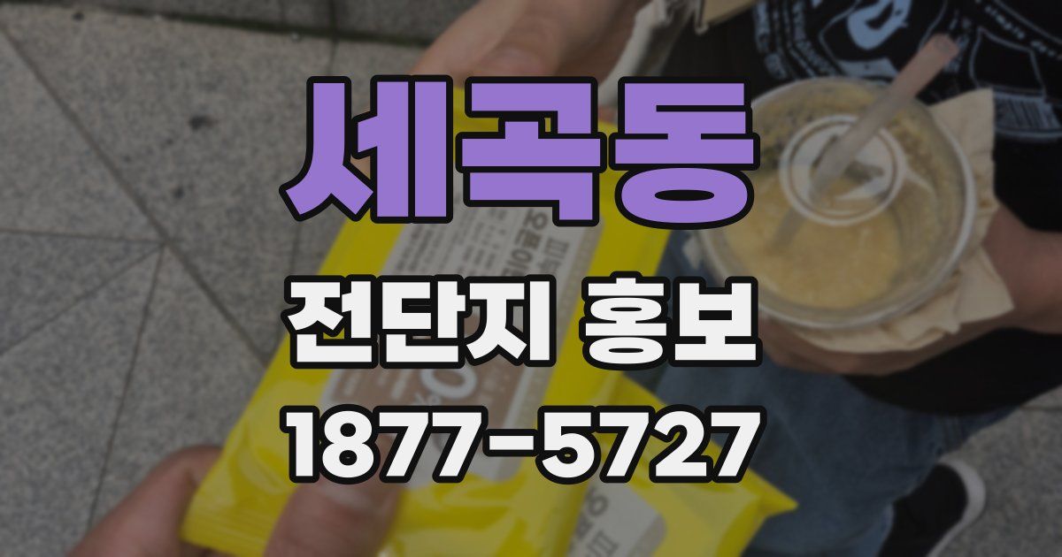 세곡동 전단지 홍보