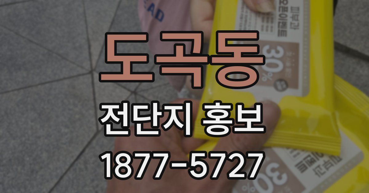 도곡동 전단지 홍보