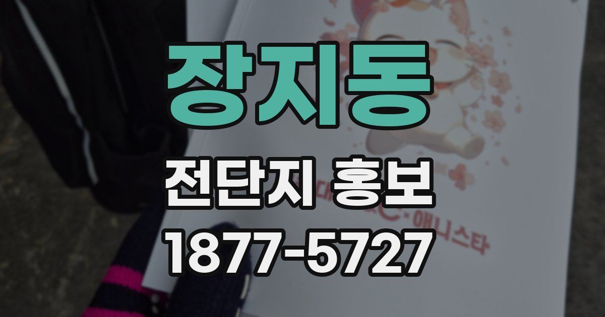 장지동 전단지 홍보