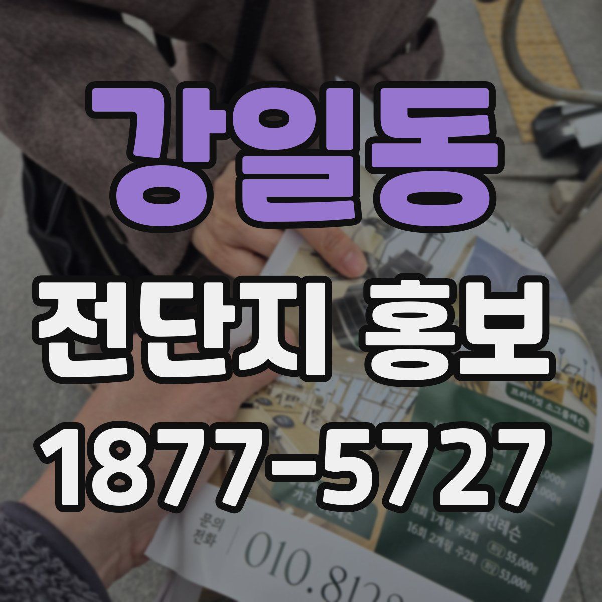 강일동 전단지 홍보
