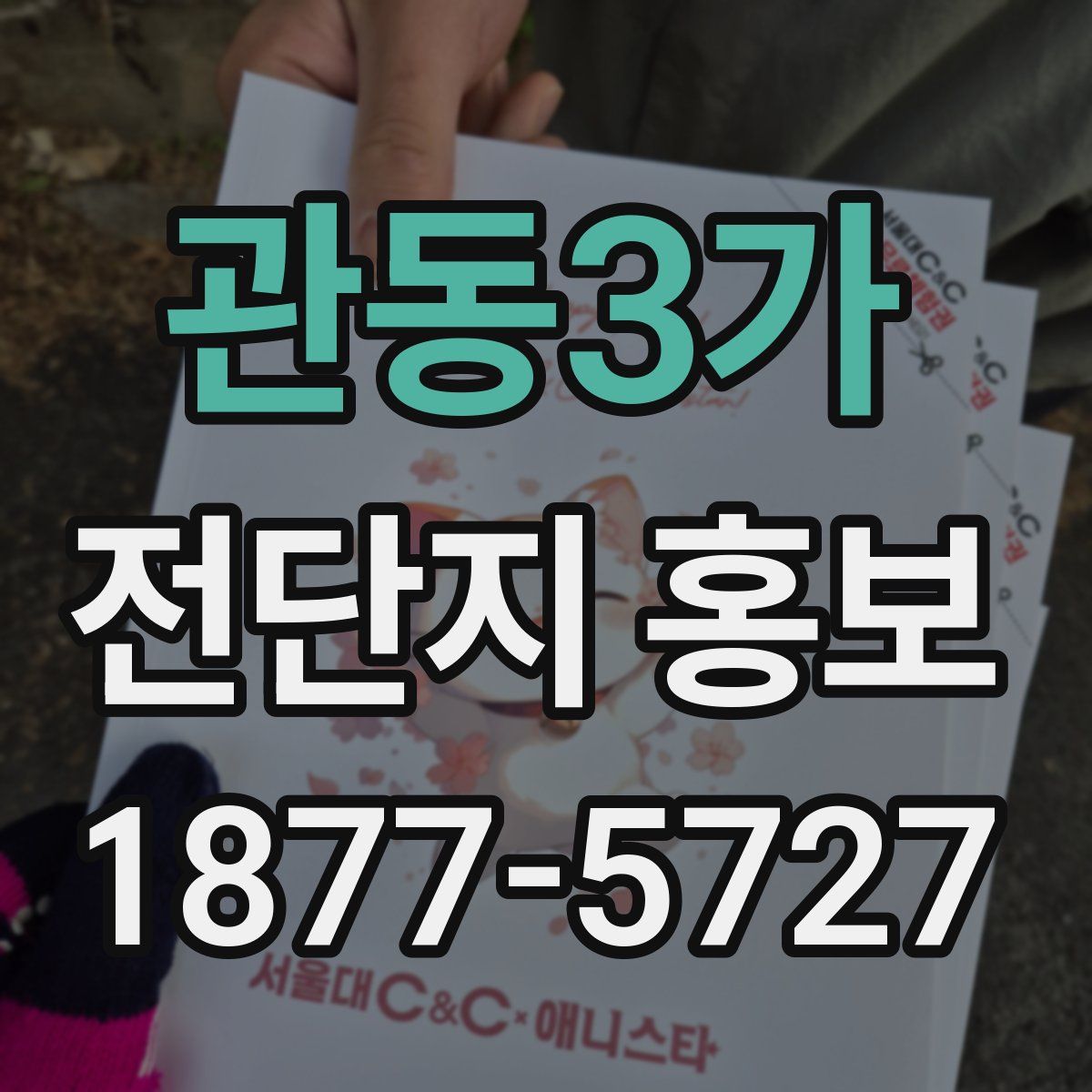 관동3가 전단지 홍보