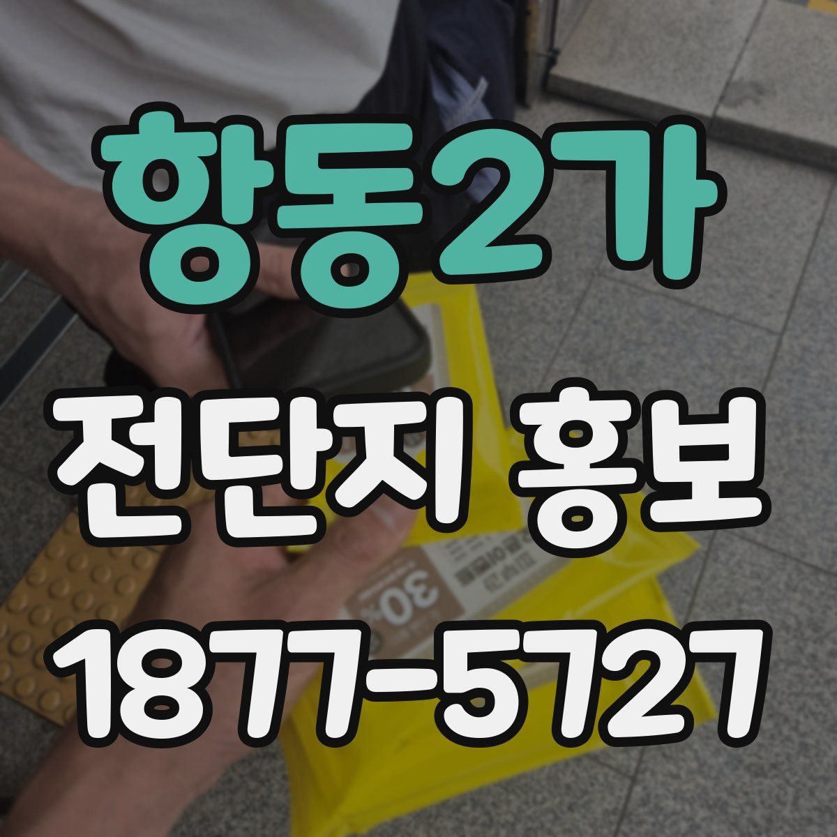 항동2가 전단지 홍보