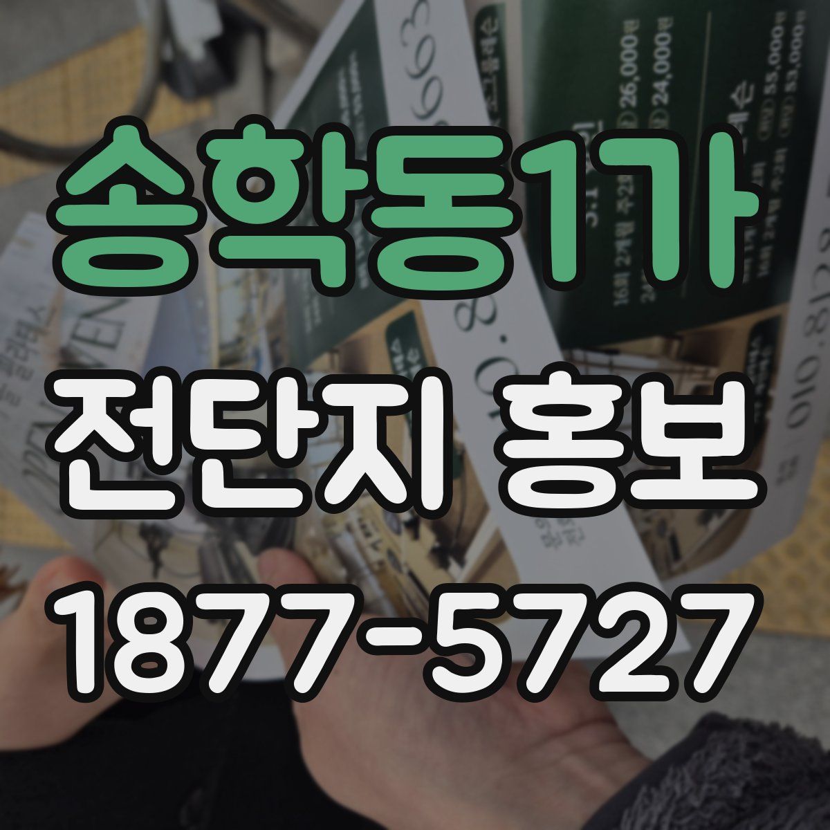 송학동1가 전단지 홍보