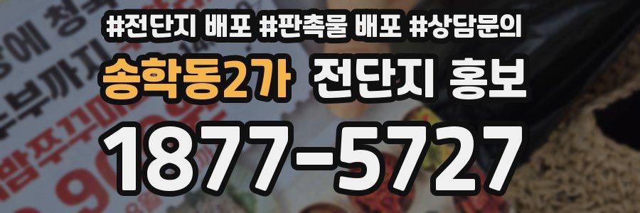 송학동2가 전단지 홍보