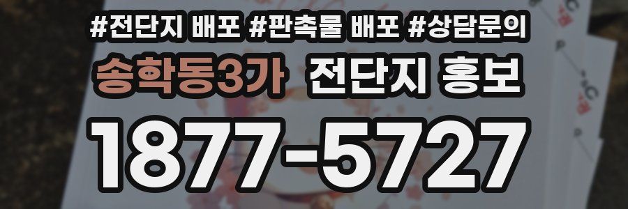 송학동3가 전단지 홍보