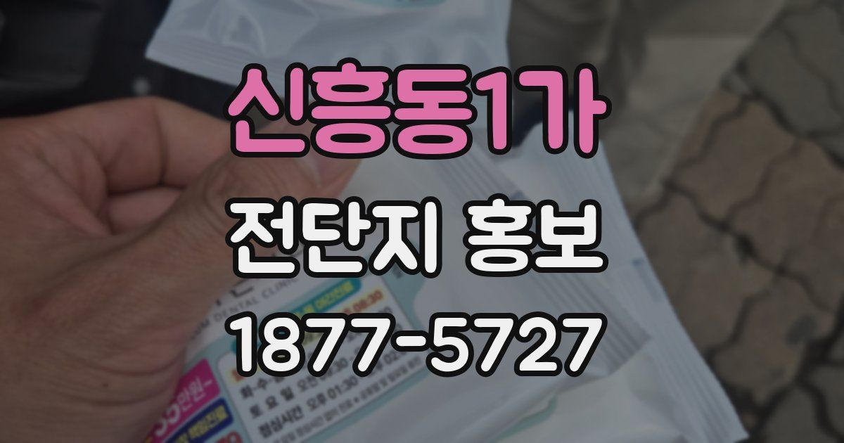 신흥동1가 전단지 홍보