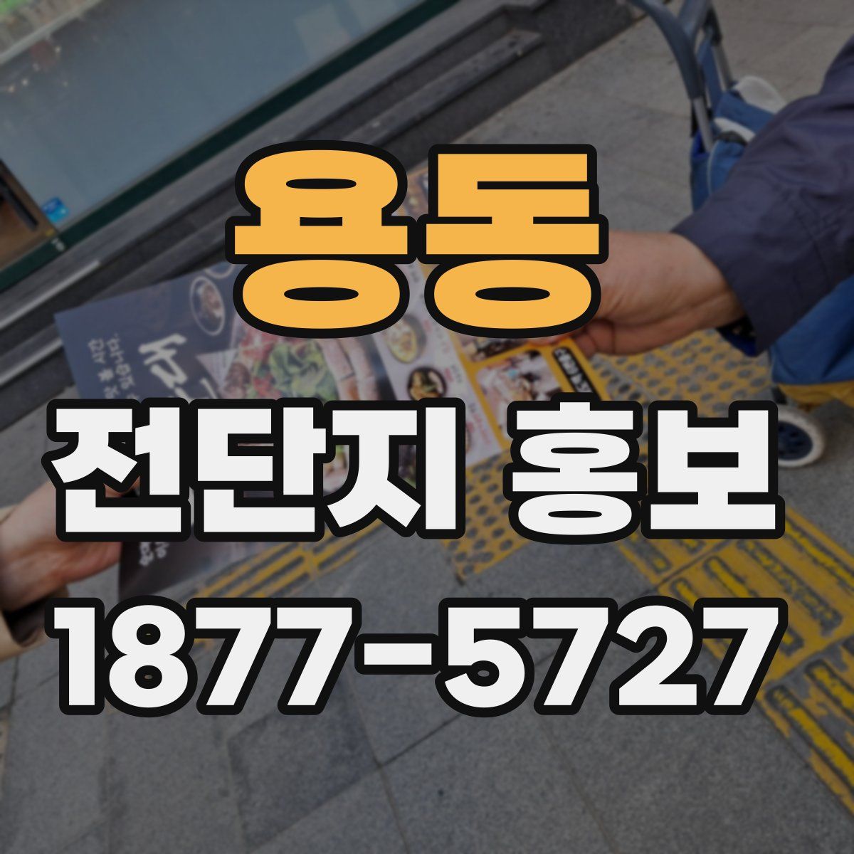 용동 전단지 홍보