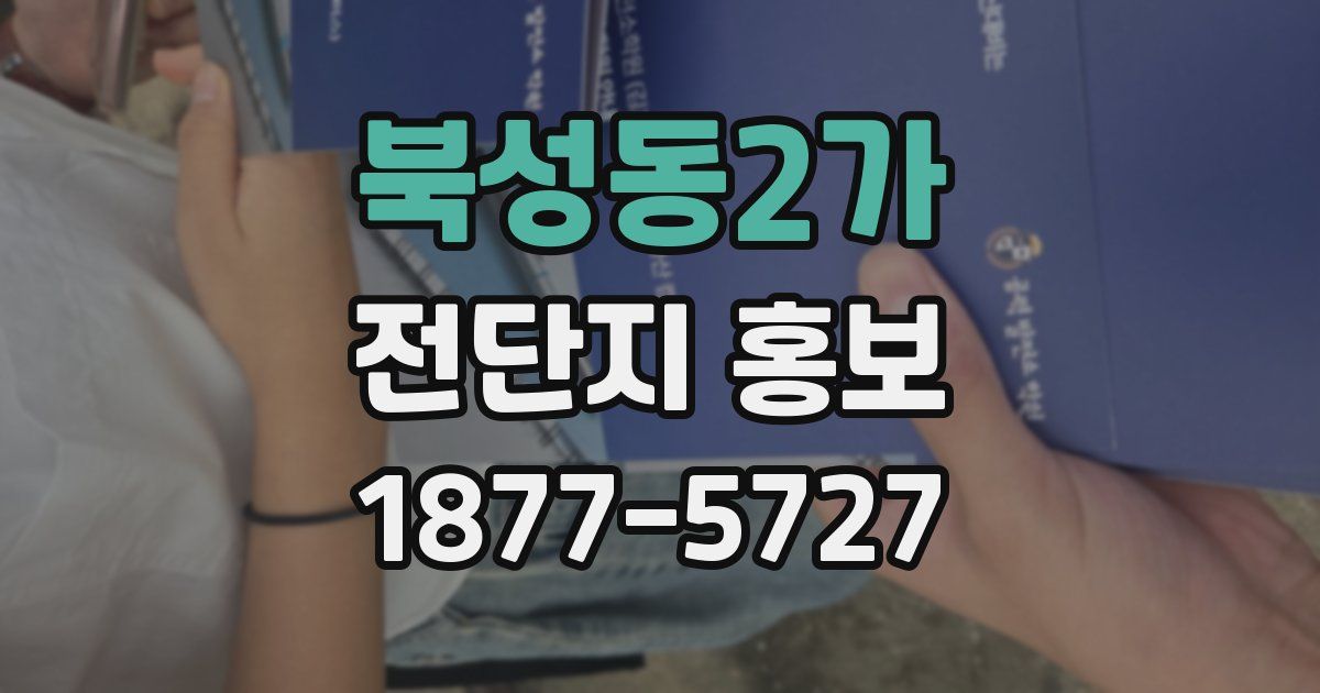 북성동2가 전단지 홍보