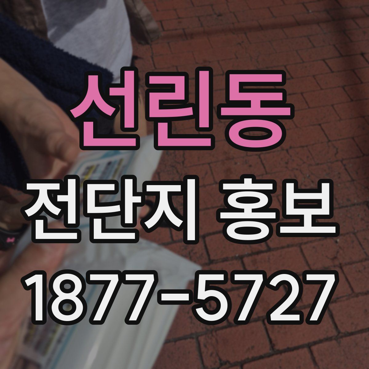 선린동 전단지 홍보