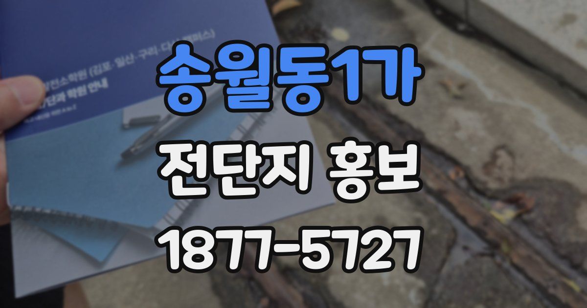 송월동1가 전단지 홍보