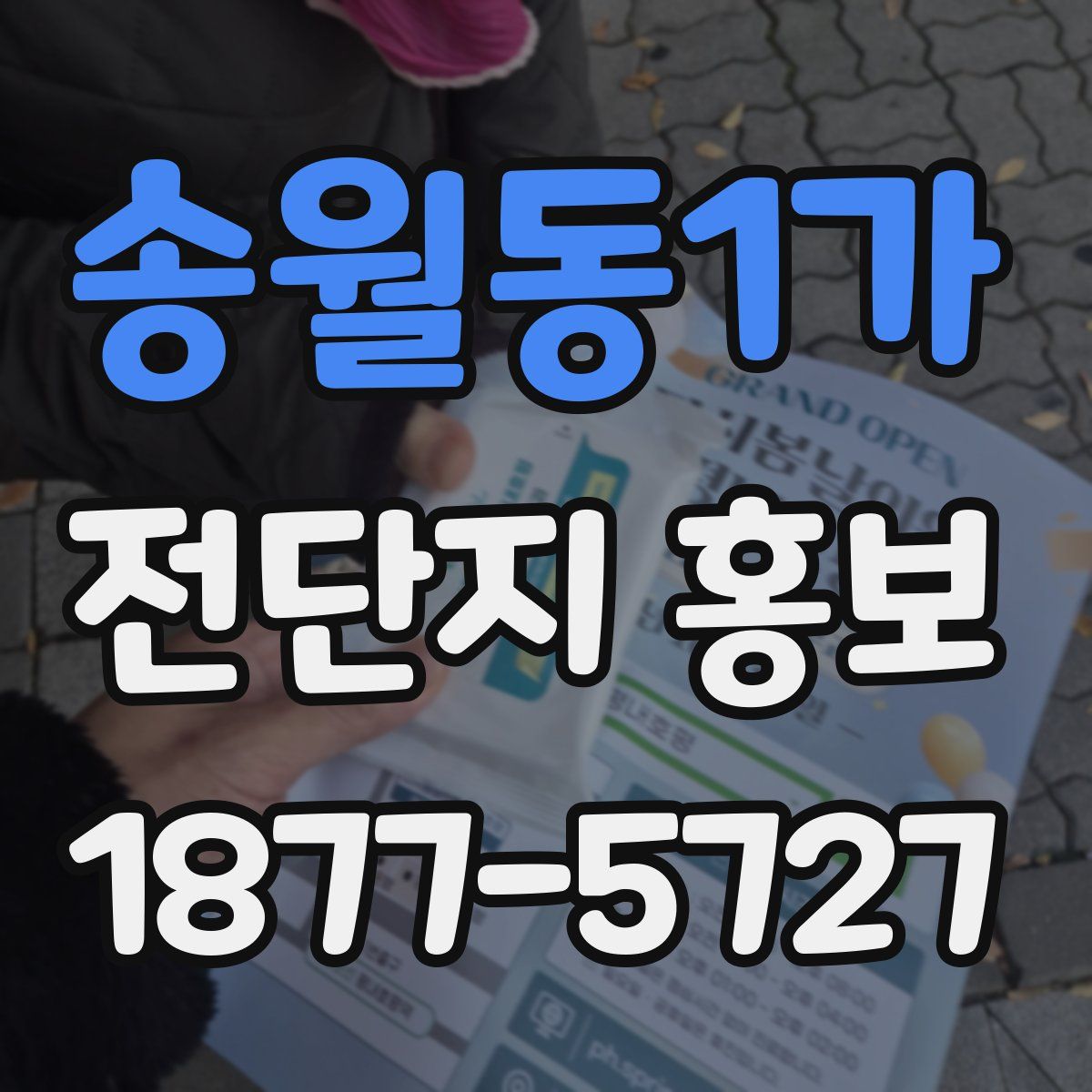 송월동1가 전단지 홍보