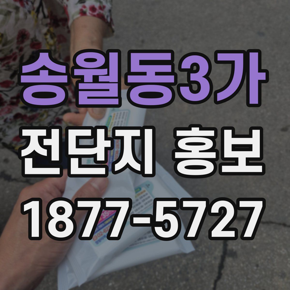 송월동3가 전단지 홍보