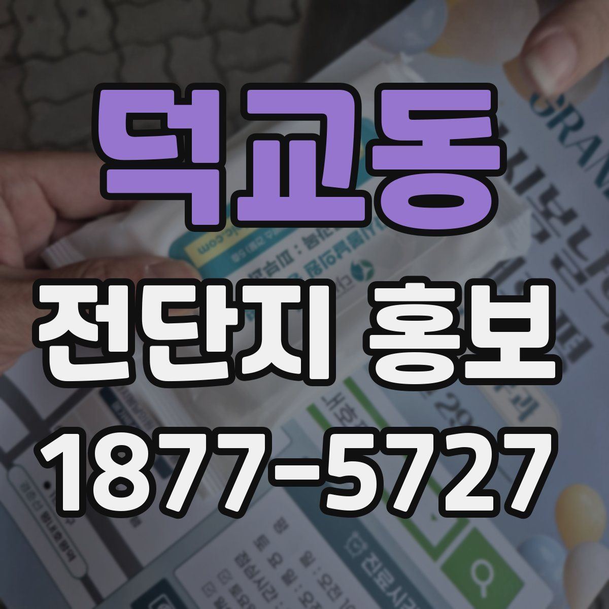 덕교동 전단지 홍보