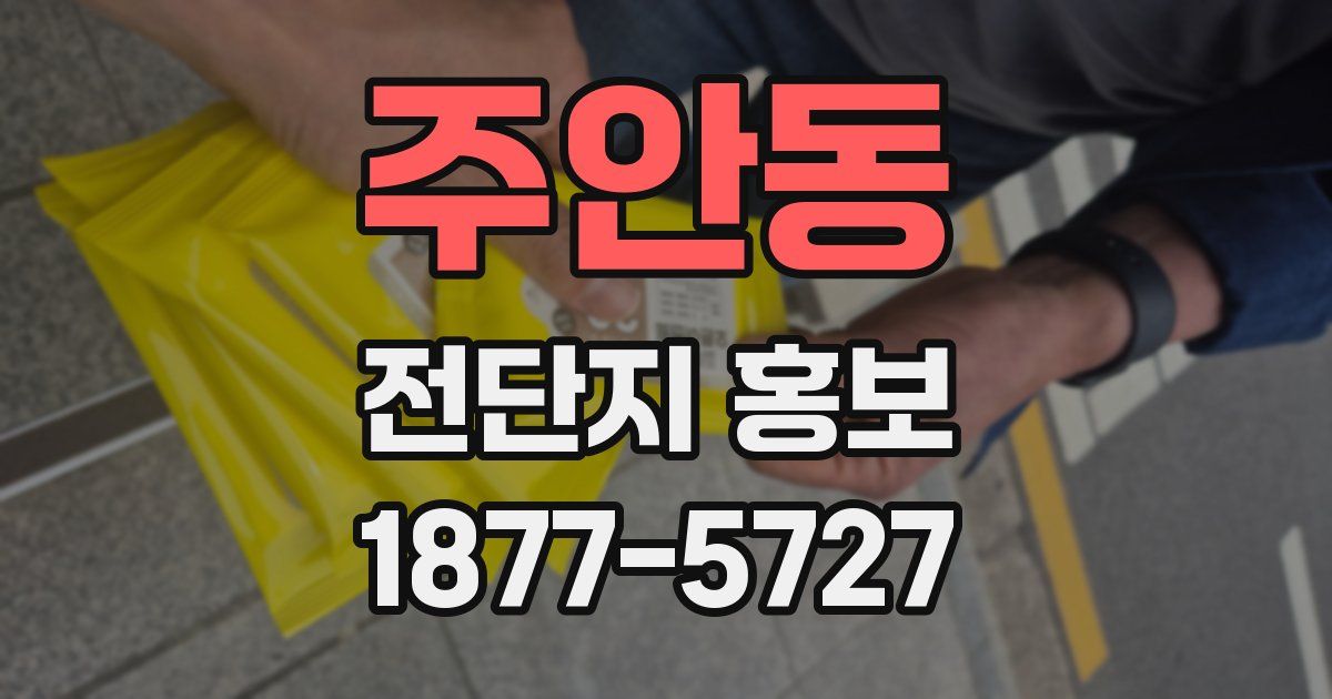 주안동 전단지 홍보