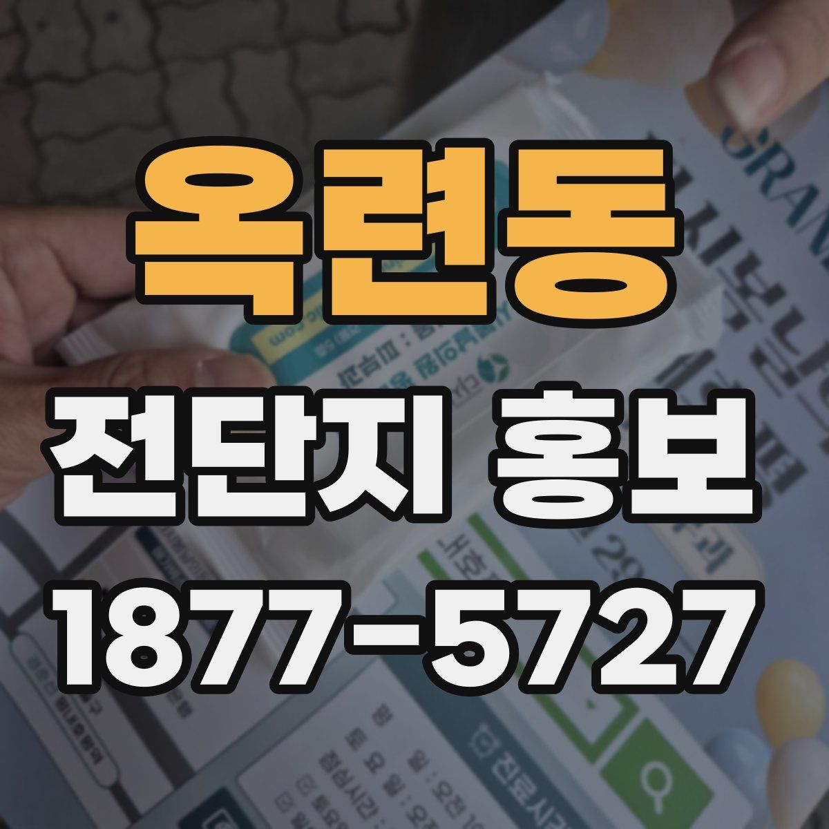옥련동 전단지 홍보