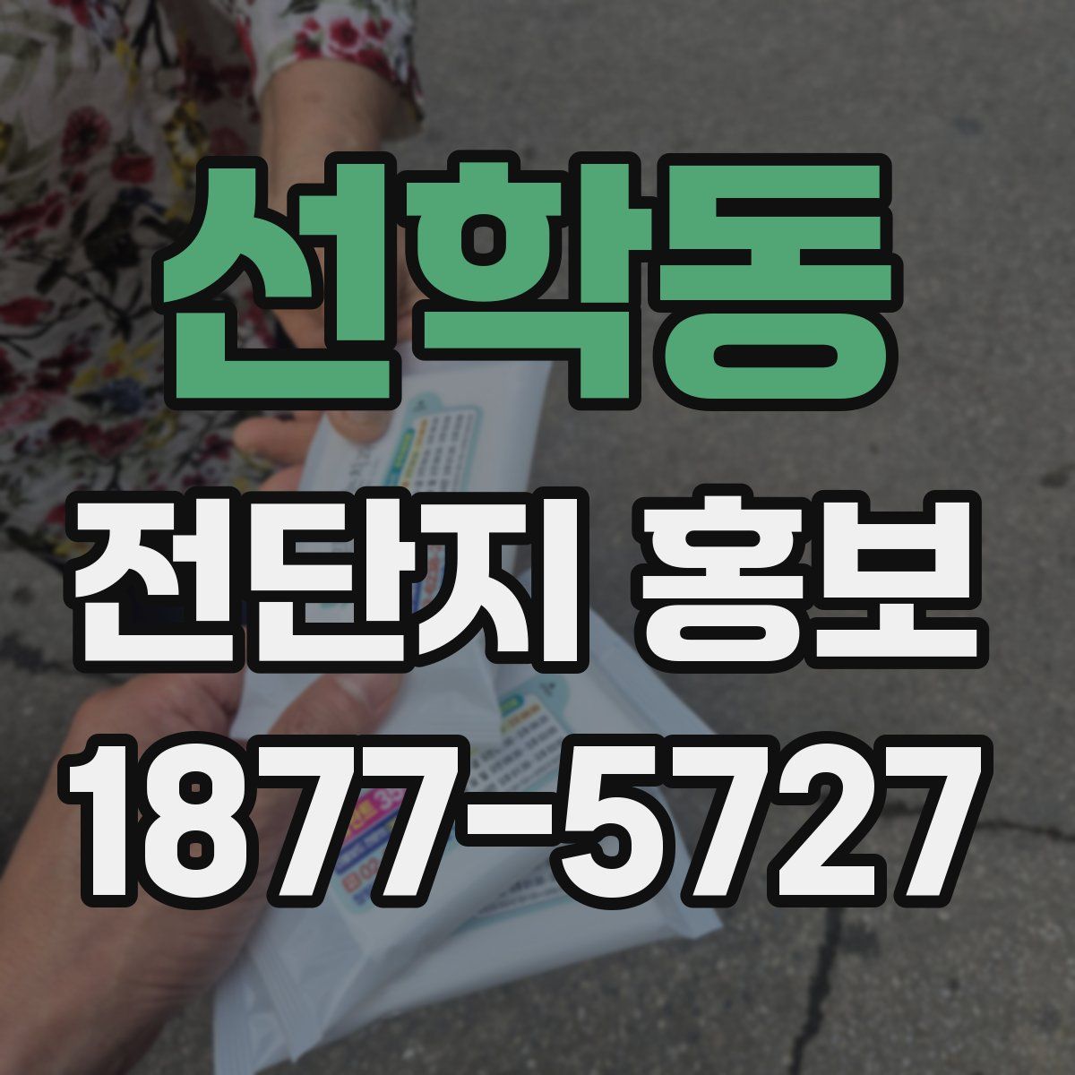 선학동 전단지 홍보