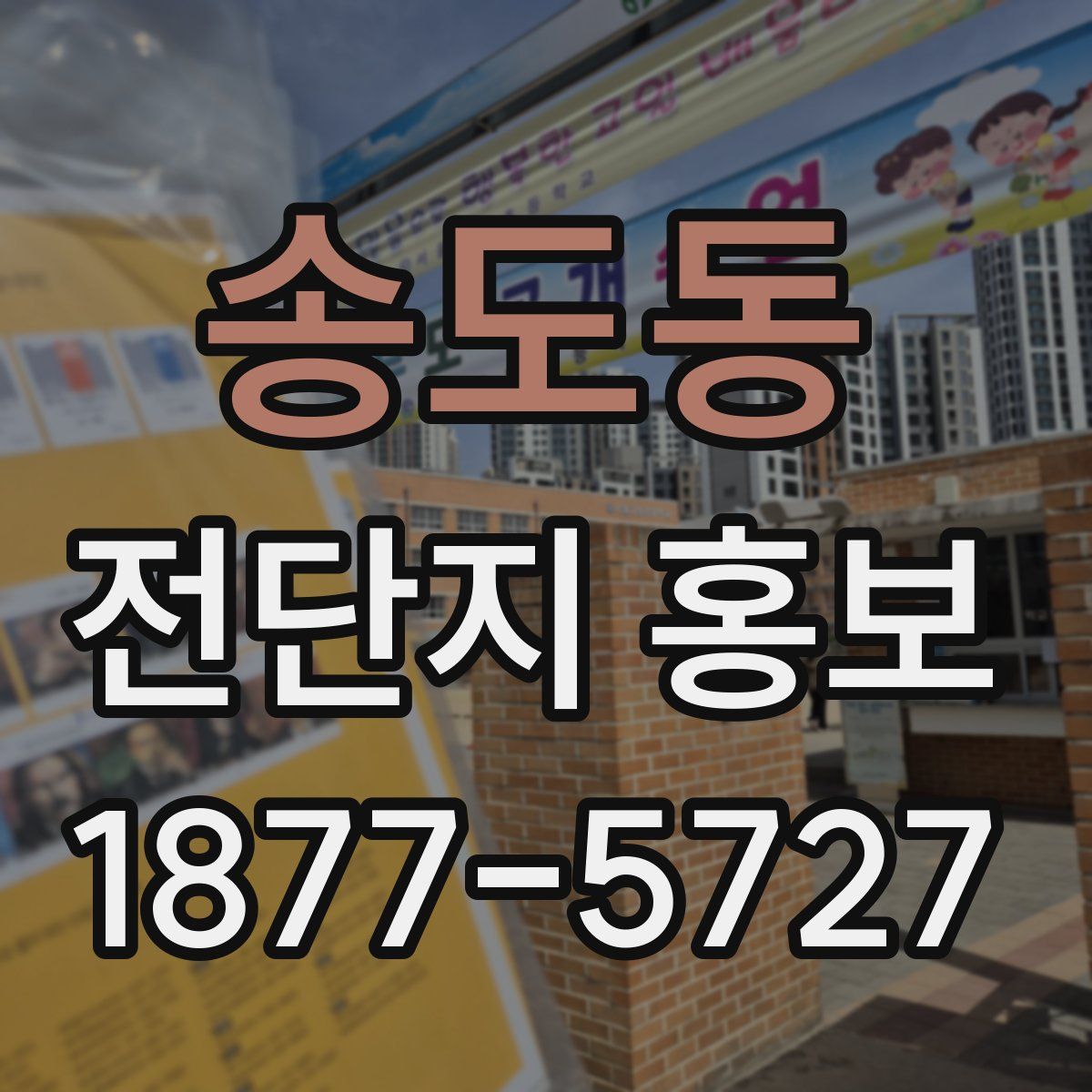 송도동 전단지 홍보