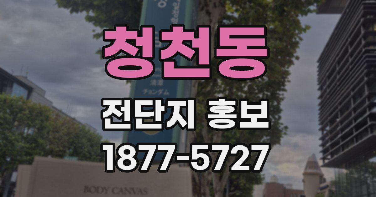 청천동 전단지 홍보