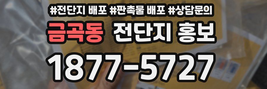 금곡동 전단지 홍보