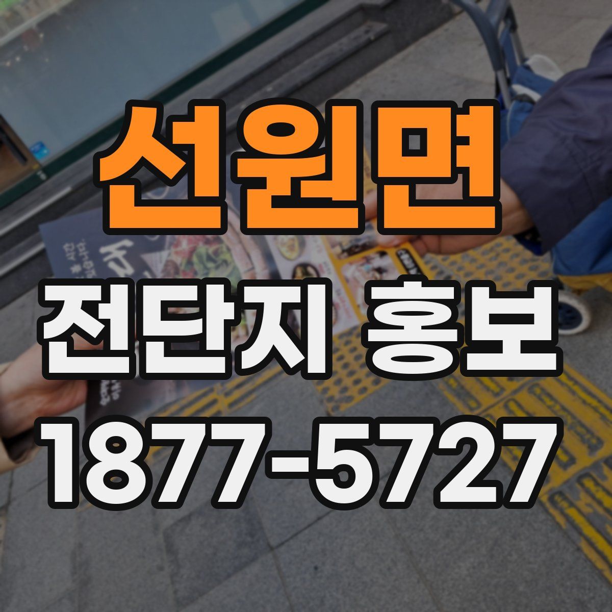 선원면 전단지 홍보