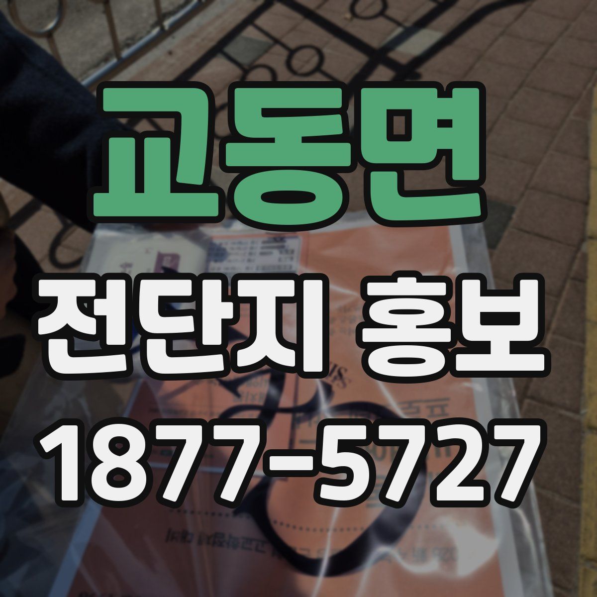 교동면 전단지 홍보