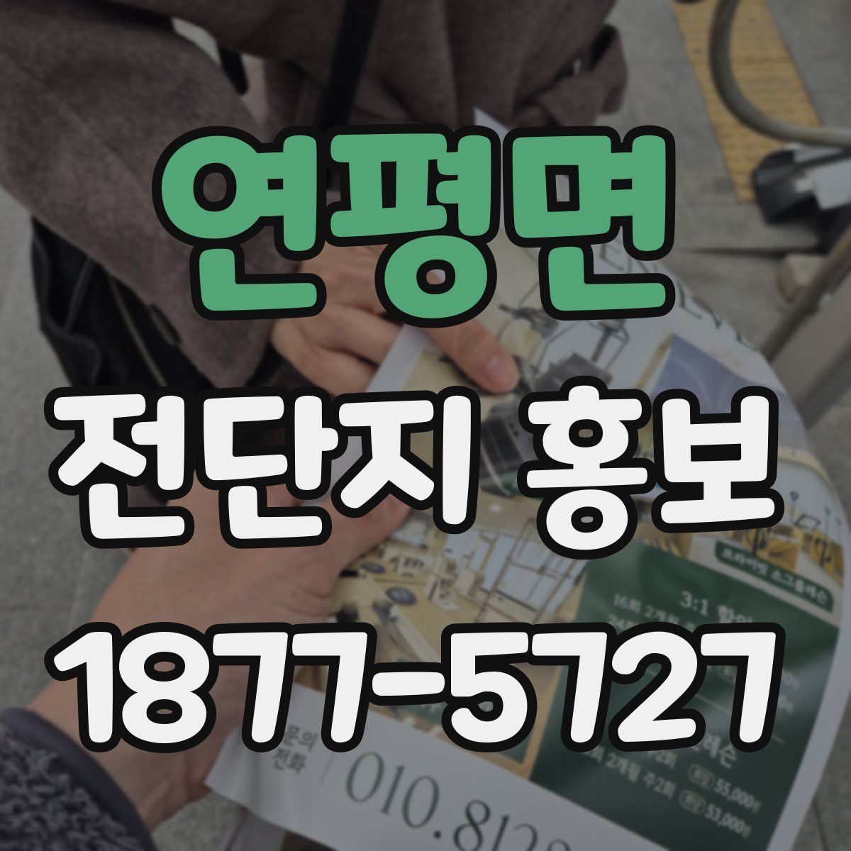 연평면 전단지 홍보